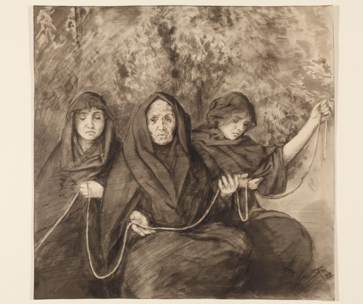 Three Norns by Hans Thoma