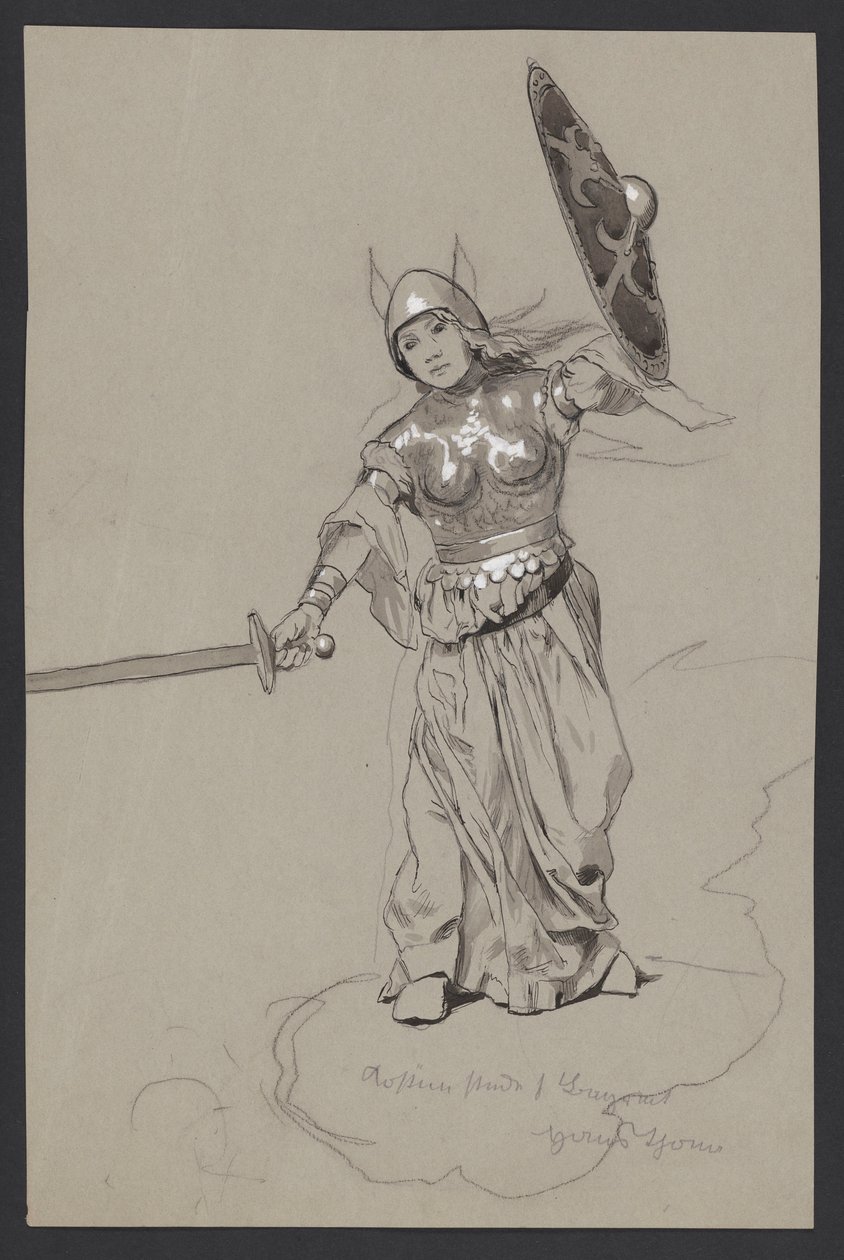 Fighting Valkyrie by Hans Thoma