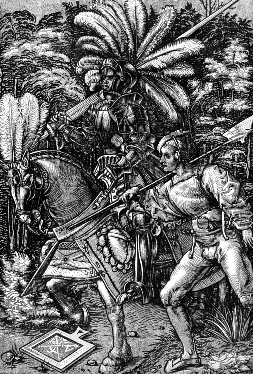 Knight and Squire by Hans Wechtlin the Elder