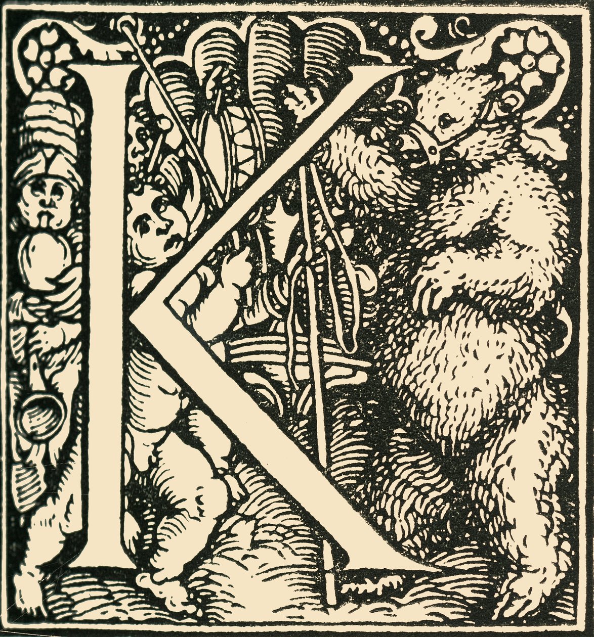 K - An Alphabet by Hans Weiditz by Hans Weiditz