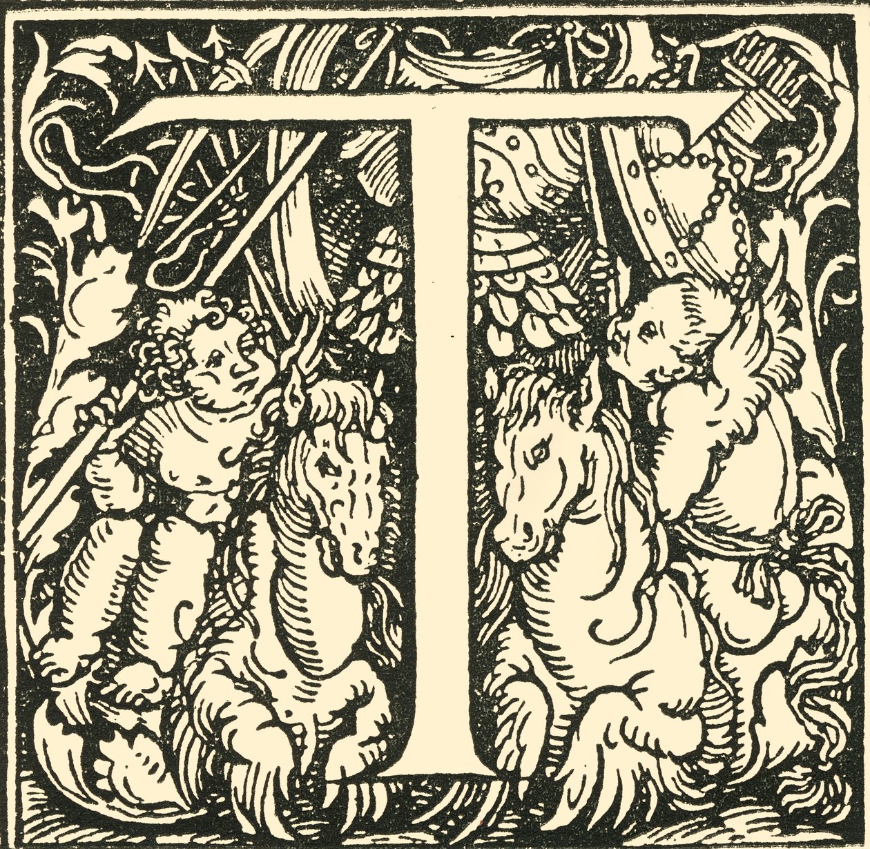 T - An Alphabet by Hans Weiditz by Hans Weiditz