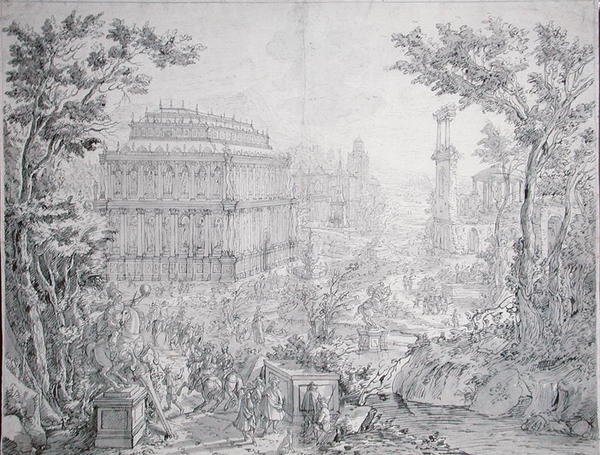 The Mausoleum of Halicarnassus by Hans or Jan Vredeman de Vries