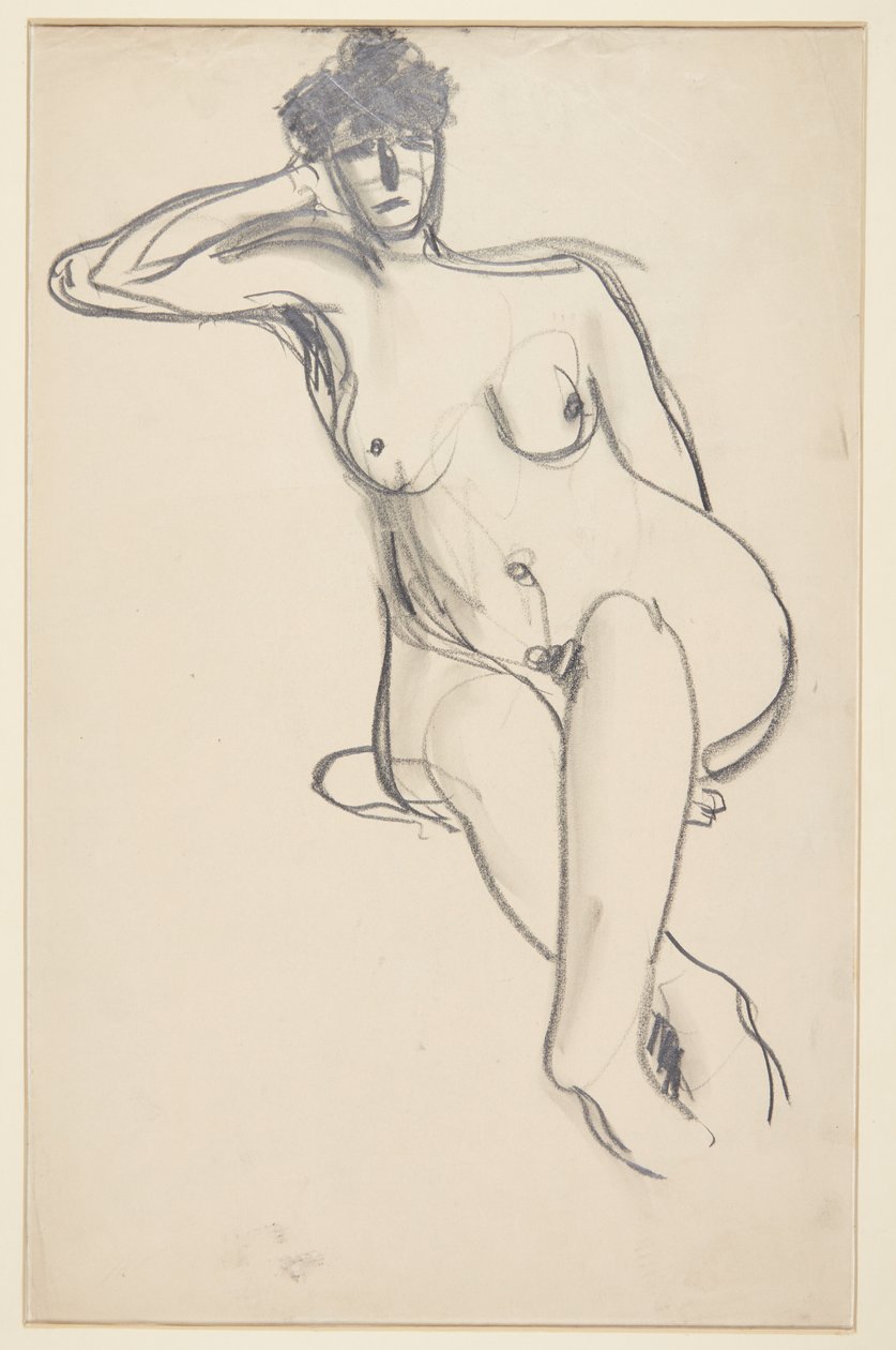 Seated Female Model by Harald Giersing