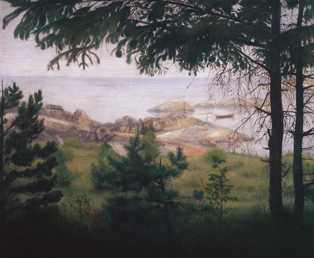 By the sea by Harald Oscar Sohlberg