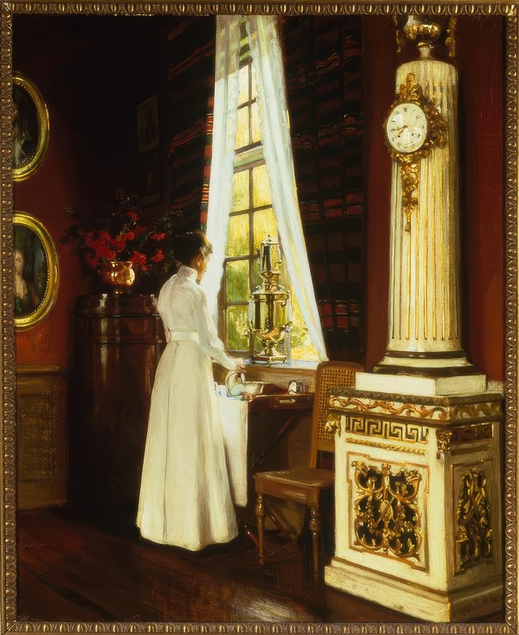 H. Slott-Møller, Morning Coffee / Painting, 1914 by Harald Slott Moller