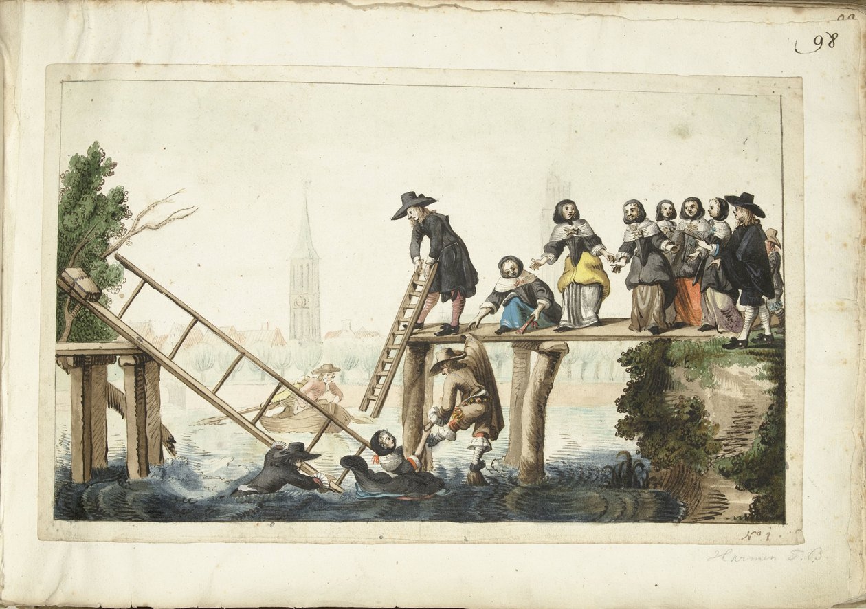 The Broken Bridge by Harmen ter Borch