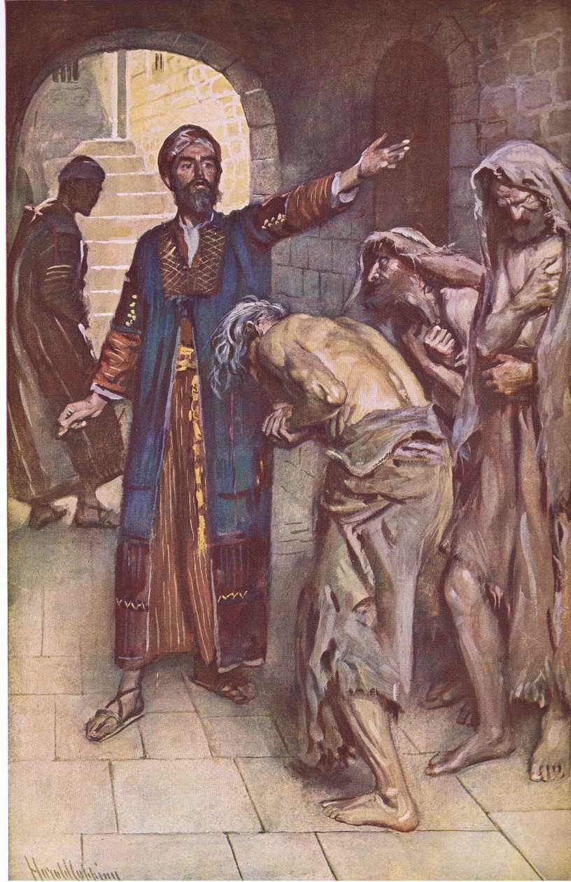 Isaiah and the Messengers (Illustration from Pictures That Teach The Crown Series, 1920) by Harold Copping