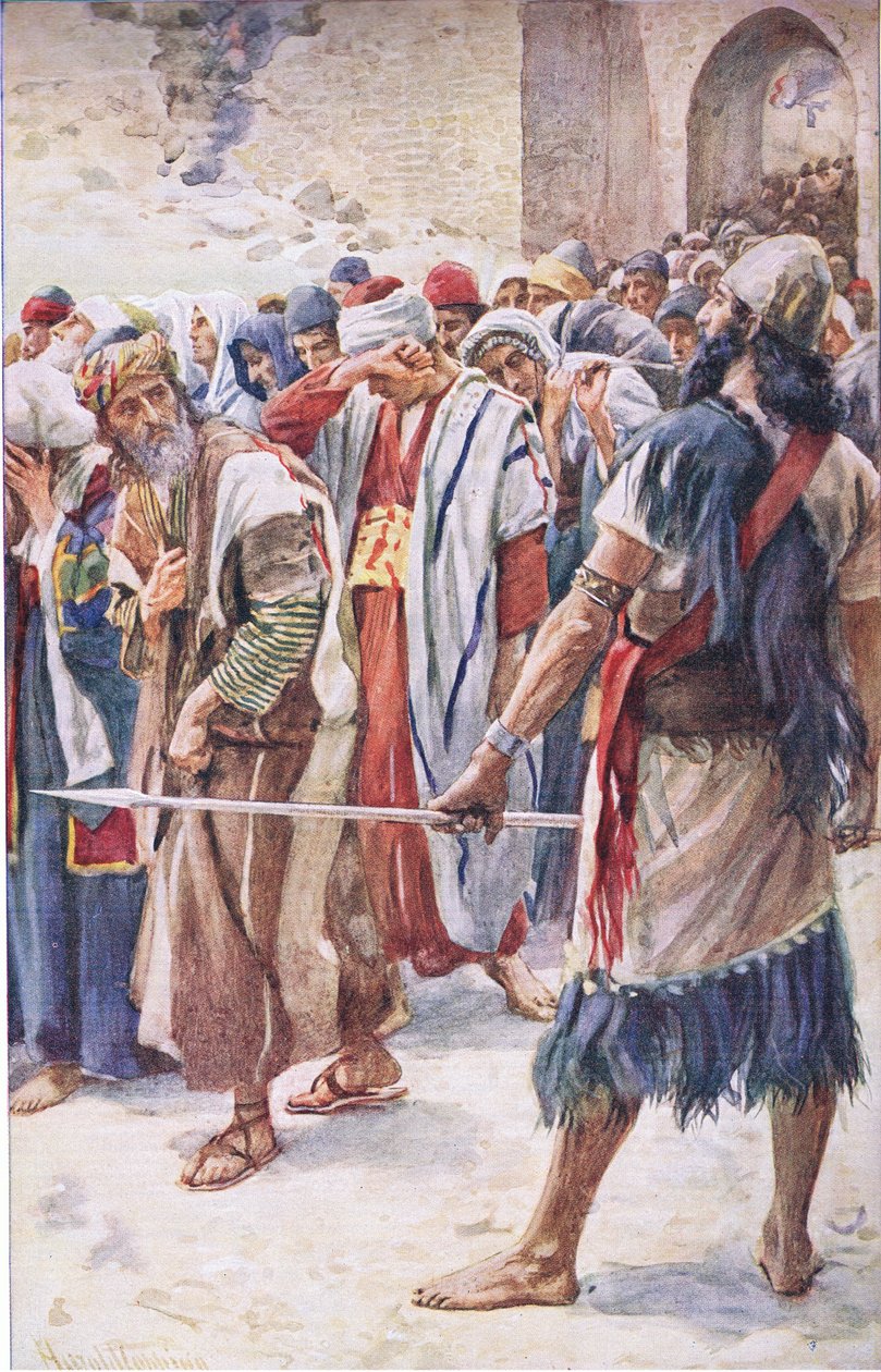 The Captives of Babylon (Illustration from Pictures That Teach The Crown Series, 1920) by Harold Copping