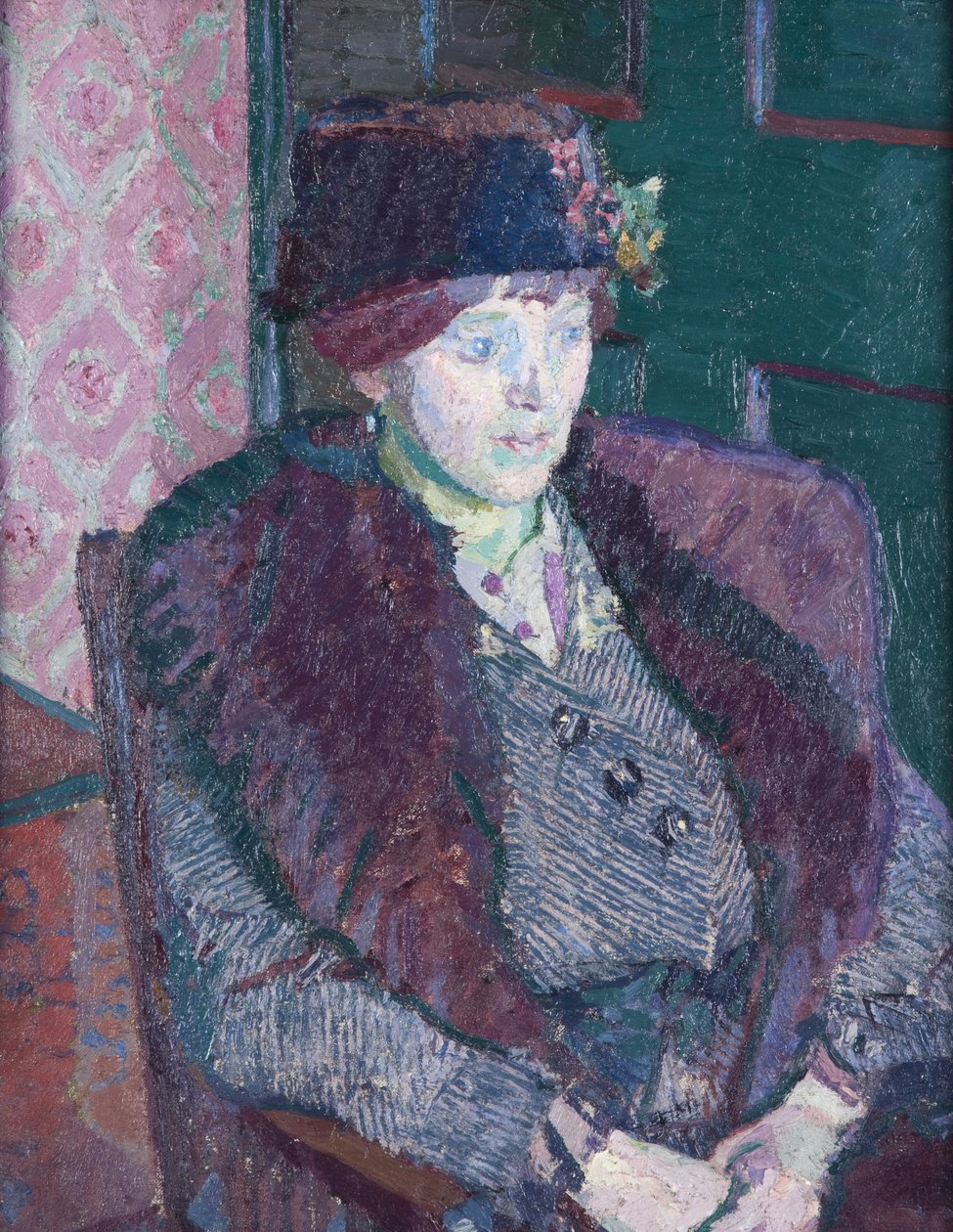 Portrait of Mrs Victor Sly by Harold Gilman