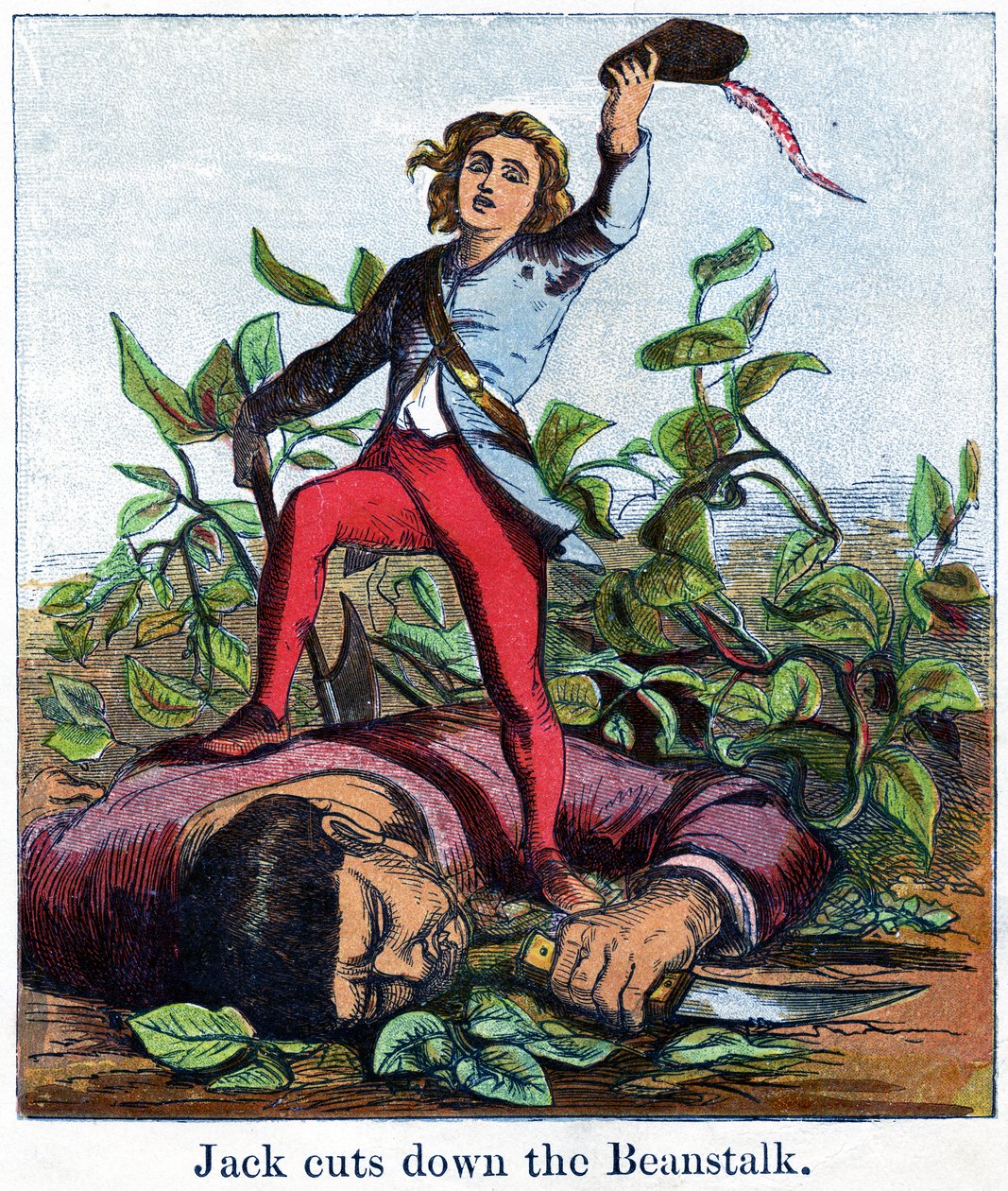 Jack Cuts Down the Beanstalk by Harrison William Weir