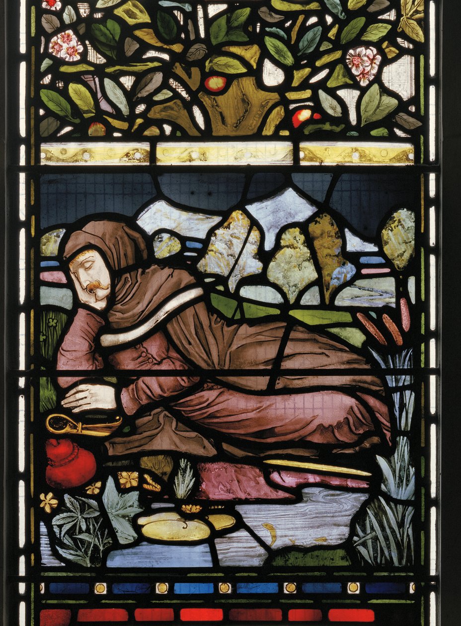 The Poet Langland Asleep, Piers Ploughman by Harry Burrow