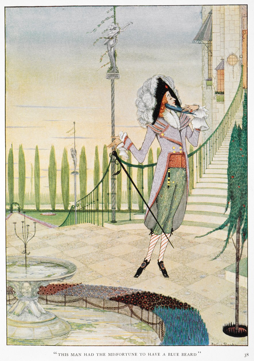 Bluebeard Stroking His Beard by Harry Clarke