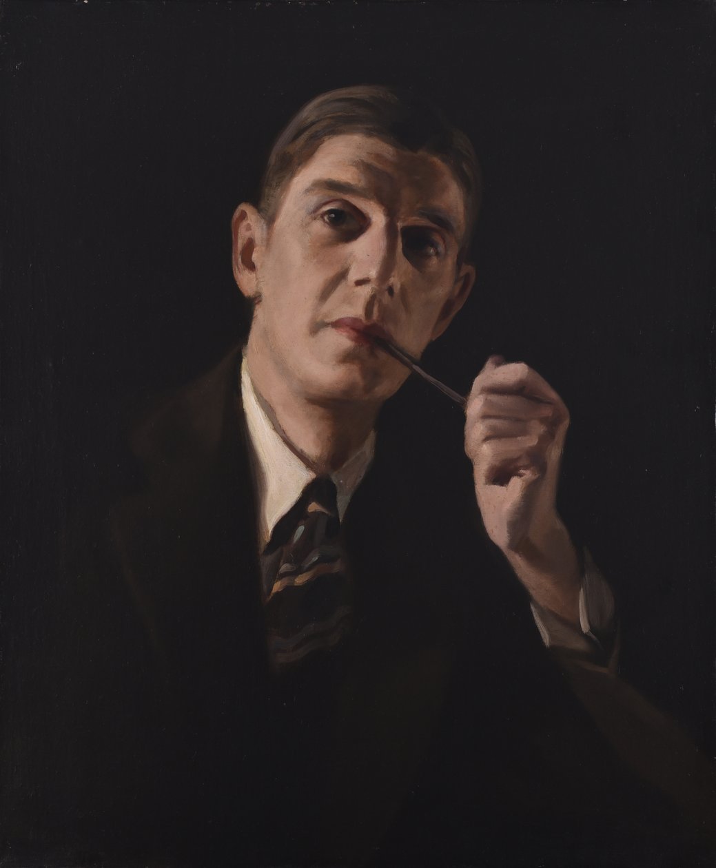 Portrait of a Man, Smoking a Pipe by Harry Dixon