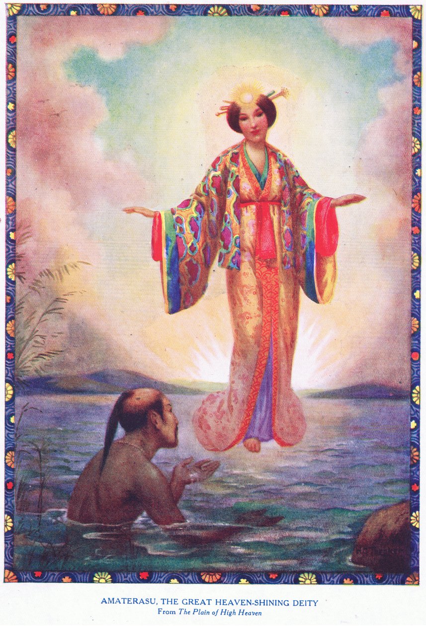 Amaterasu, the great heaven shining deity (from the Plain of the High Heaven) by Harry George Theaker