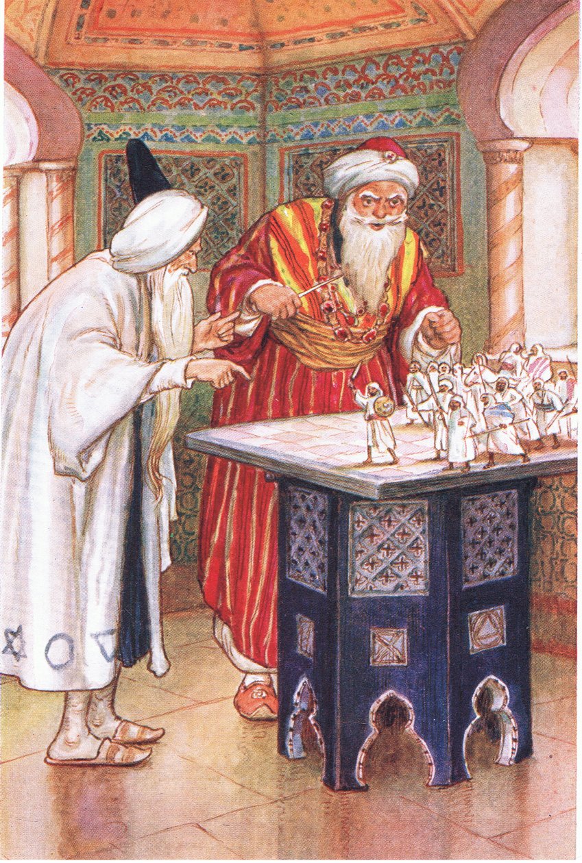 King Aben Kabuz and the Arabian Astrologer (from the story The Arabian Astrologer), Illustration from 