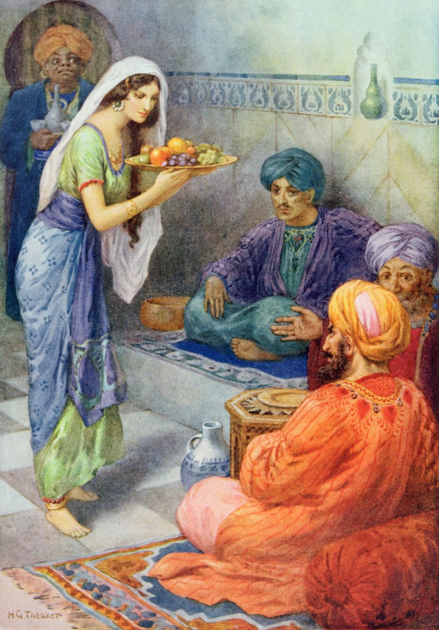 Morgiana Waits on the Guest, illustration from 