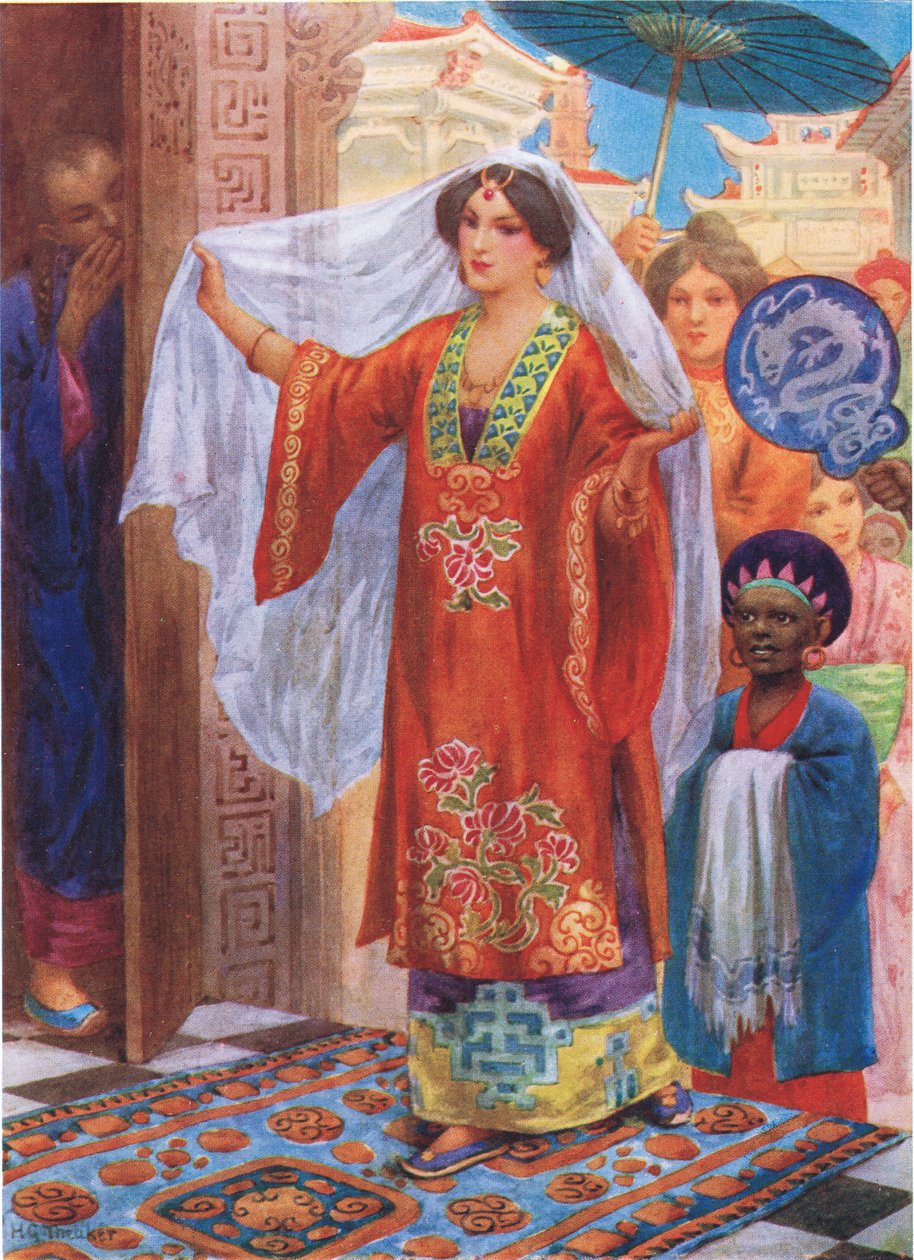 The Princess on her Way to the Bath, illustration from 