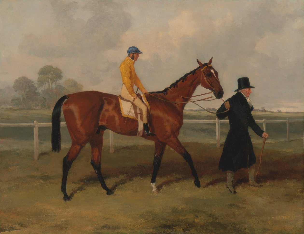 Sir Tatton Sykes Leading in the Horse 