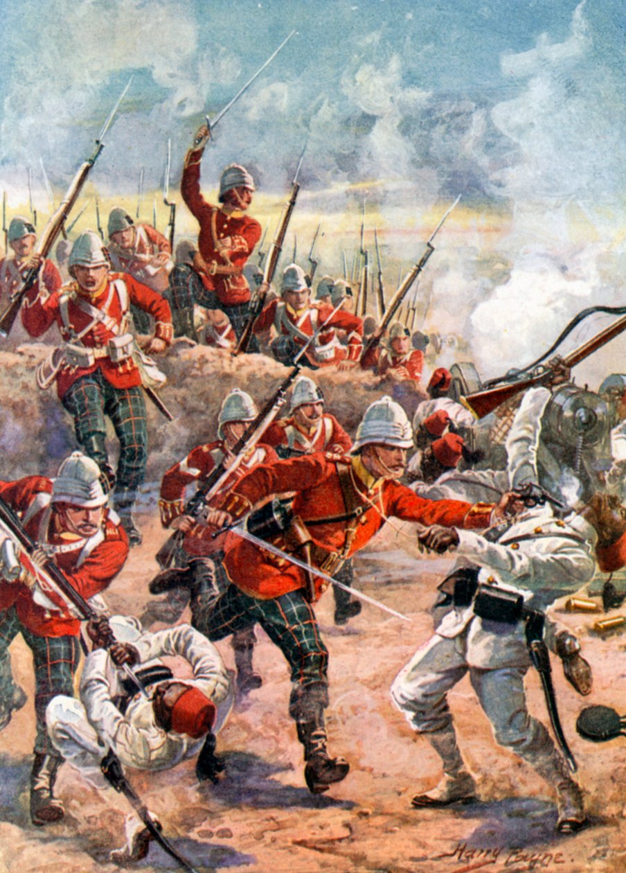 Storming the Trenches. Battle of Tel-el-Kebir by Harry Payne