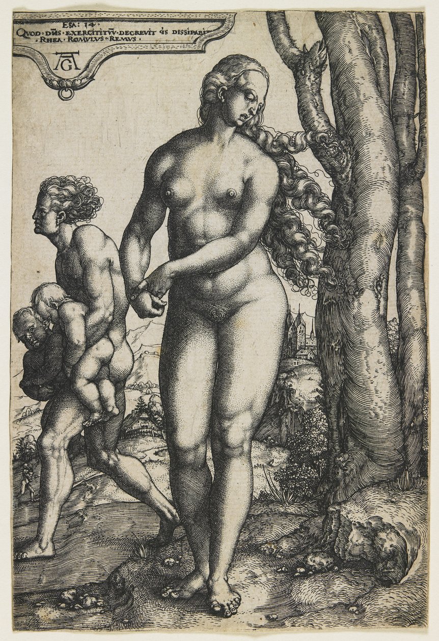 Rhea Sylvia (Romulus and Remus), c. 1530 by Heinrich Aldegrever