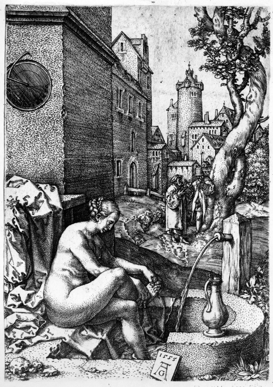 Susanna and the Elders, 1555 by Heinrich Aldegrever