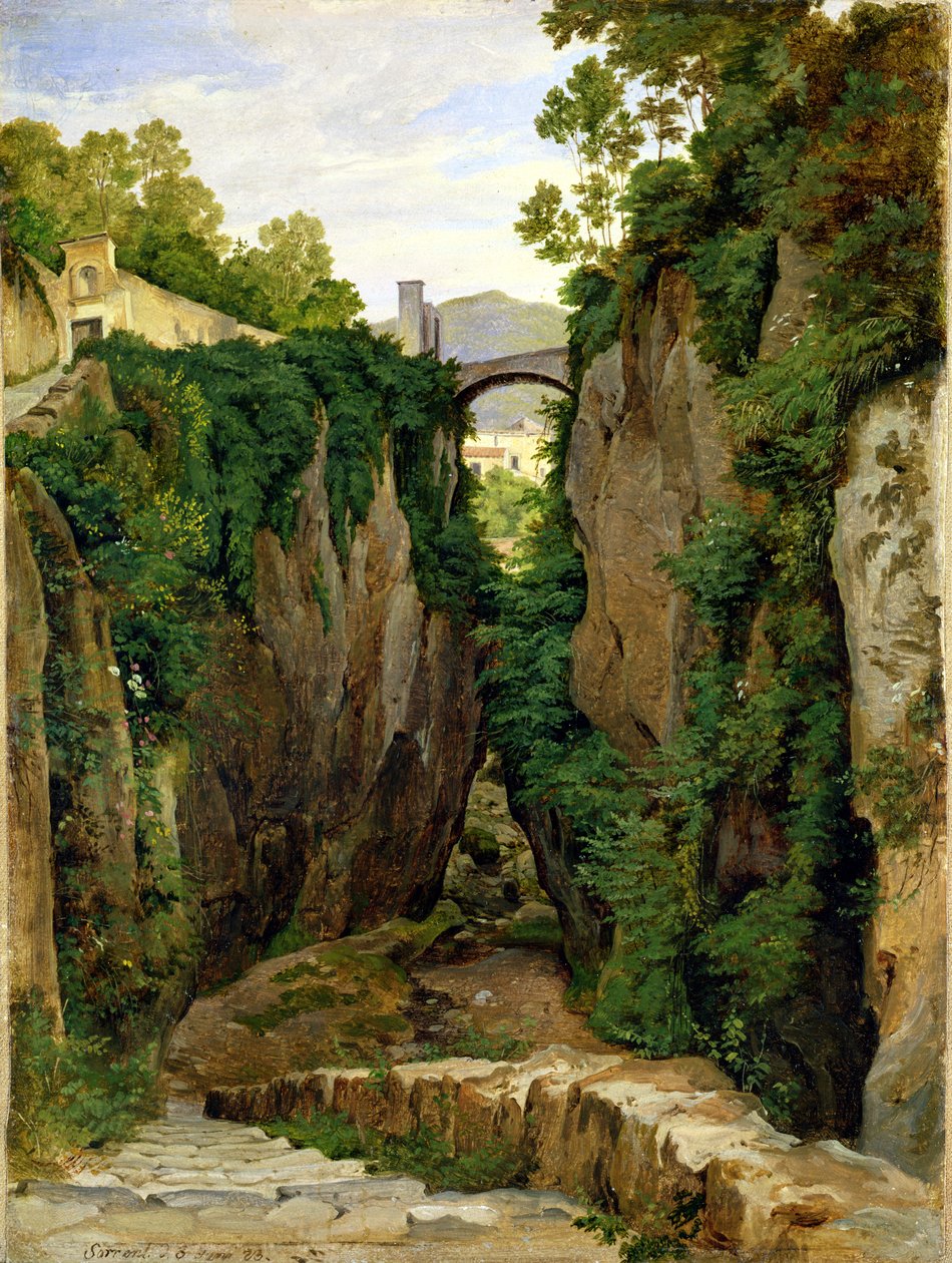 Rocky Ravine at Sorrento, 1823 by Heinrich Reinhold