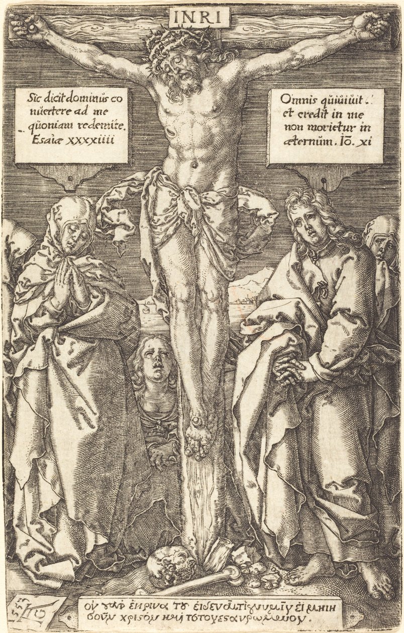 Christ on the Cross, 1553 by Heinrich Aldegrever