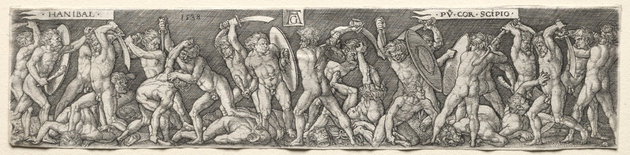 Hannibal Fighting Scipio by Heinrich Aldegrever