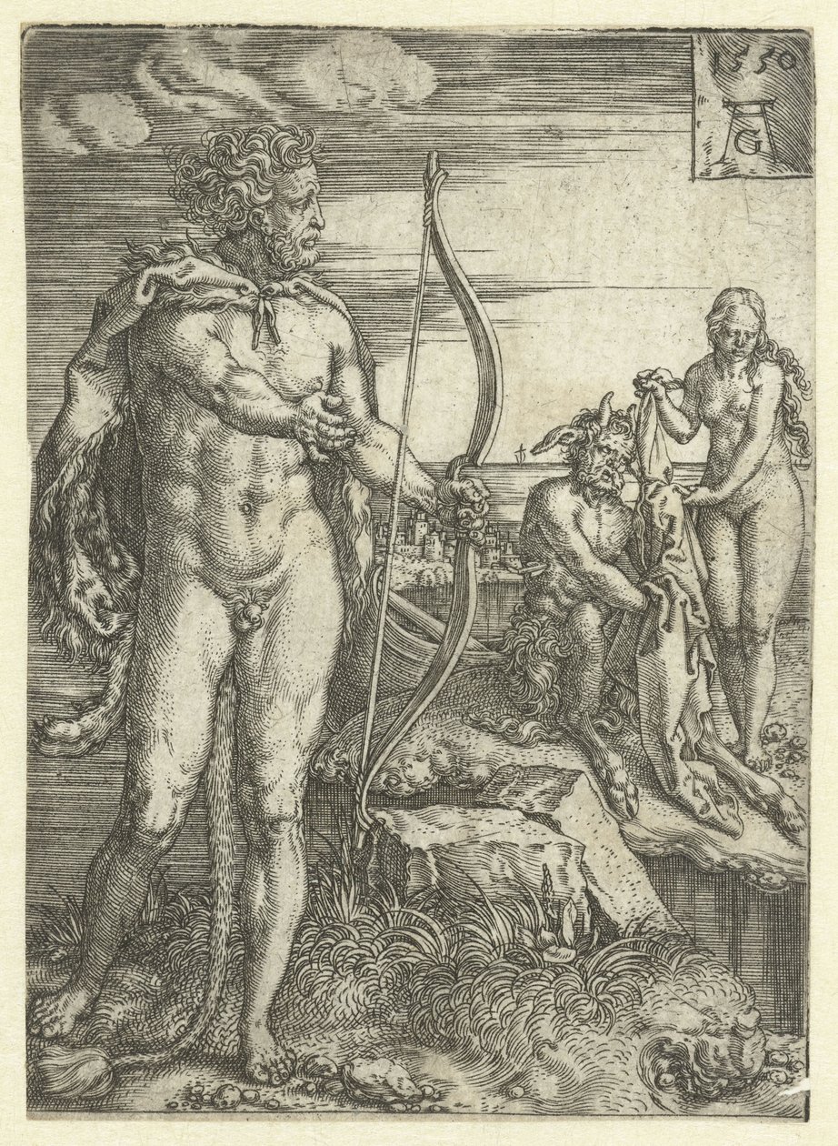 Hercules Rescues Deianira from Nessus by Heinrich Aldegrever