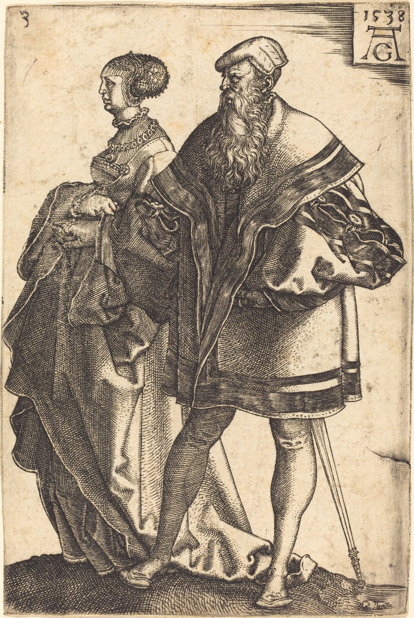 Large Wedding Dancers by Heinrich Aldegrever