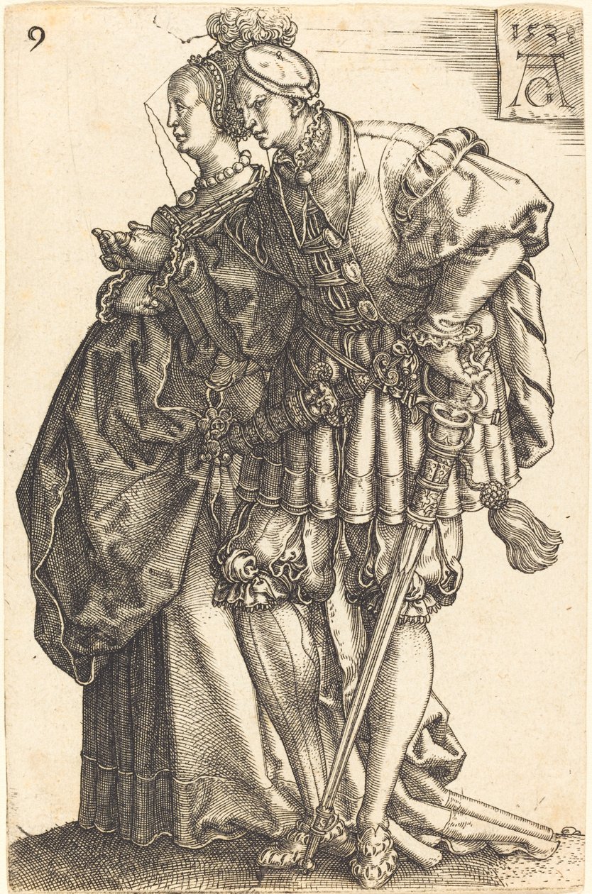 Large Wedding Dancers, 1538 by Heinrich Aldegrever