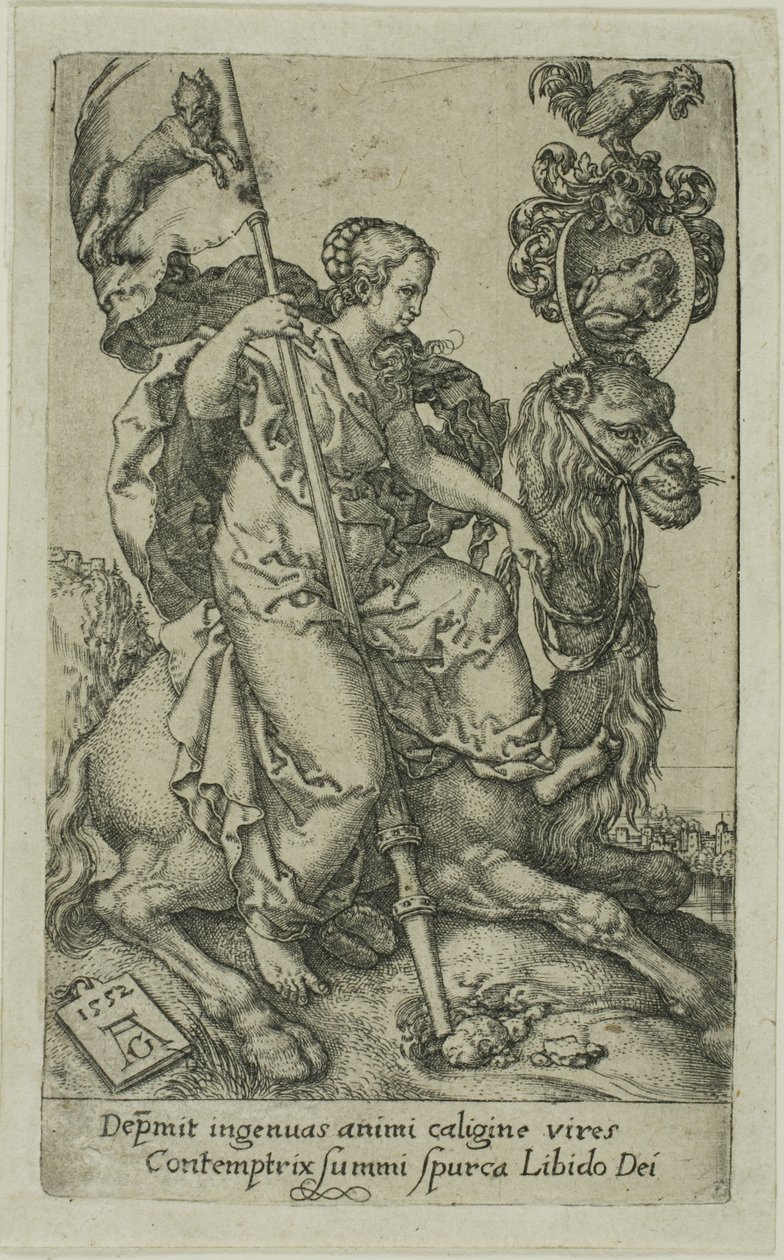 Lust, from the Vices by Heinrich Aldegrever