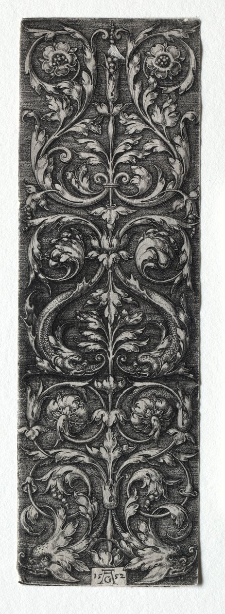 Ornament Design with Fishes, 1552 by Heinrich Aldegrever
