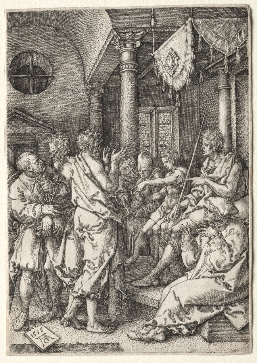The Story of Susanna: Daniel Cross-Examining the Elders by Heinrich Aldegrever