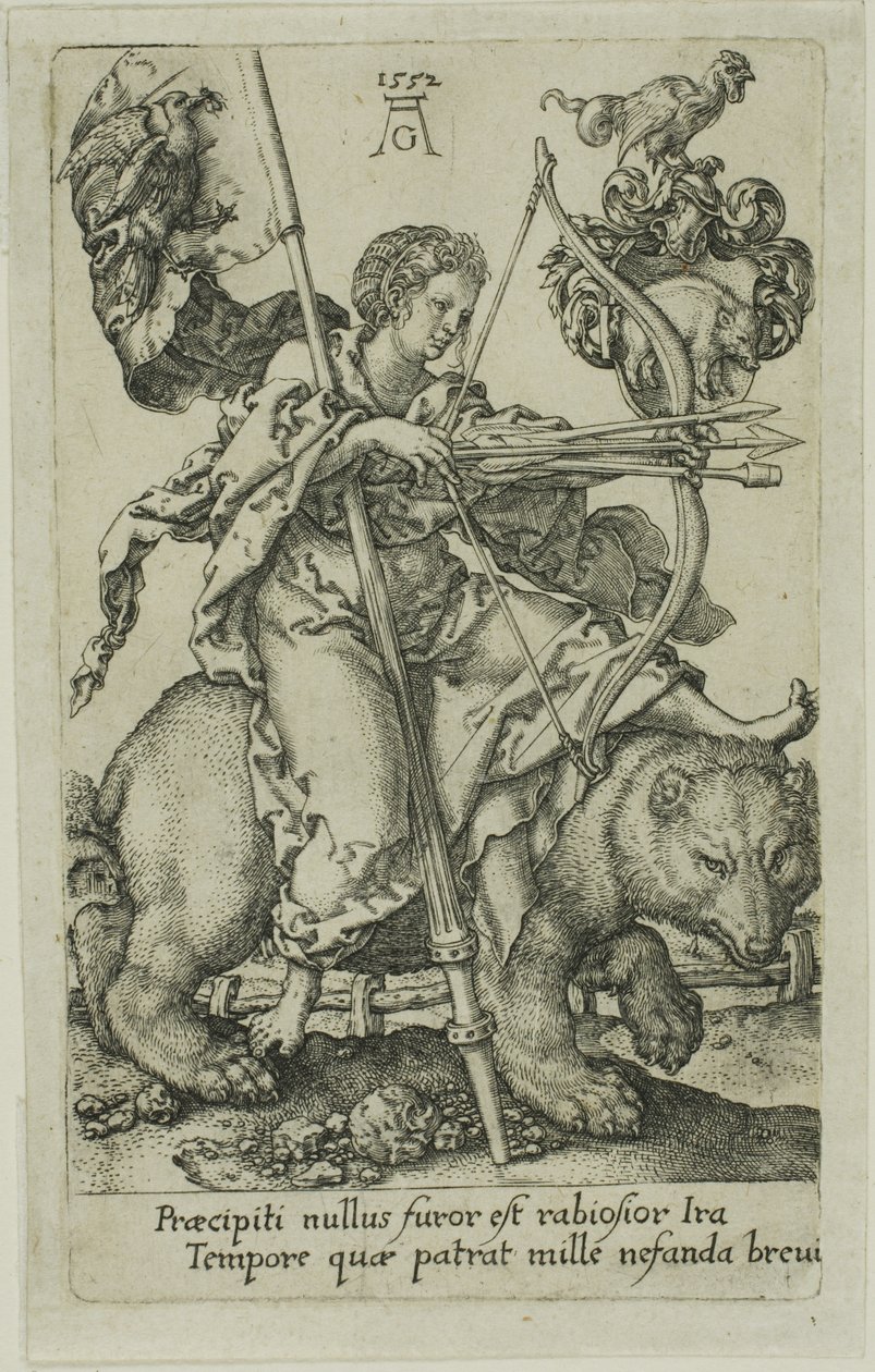 Wrath, from the Vices by Heinrich Aldegrever