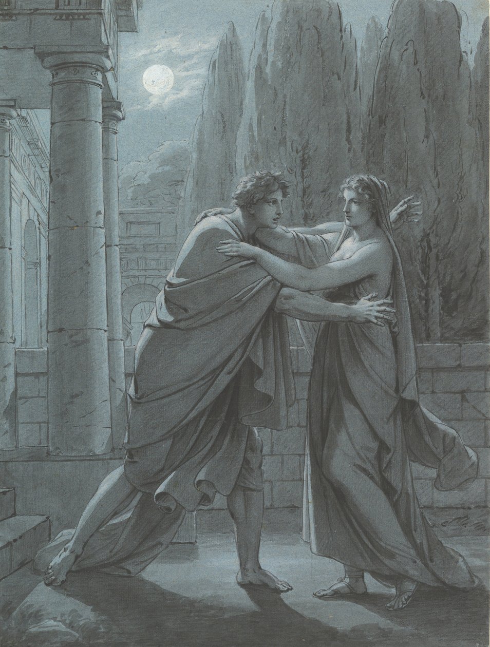 Lais Taking Aristippus by Surprise, ca. 1801 by Heinrich Friedrich Füger
