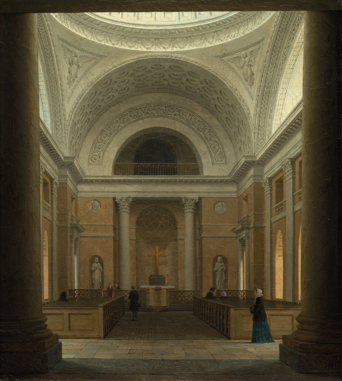 The Slotskirken of Christiansborg, Copenhagen, c. 1850s by Heinrich Hansen