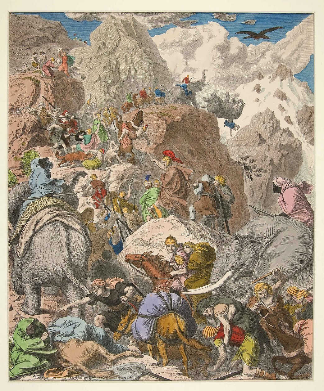 Hannibal Crossing the Alps by Heinrich Leutemann