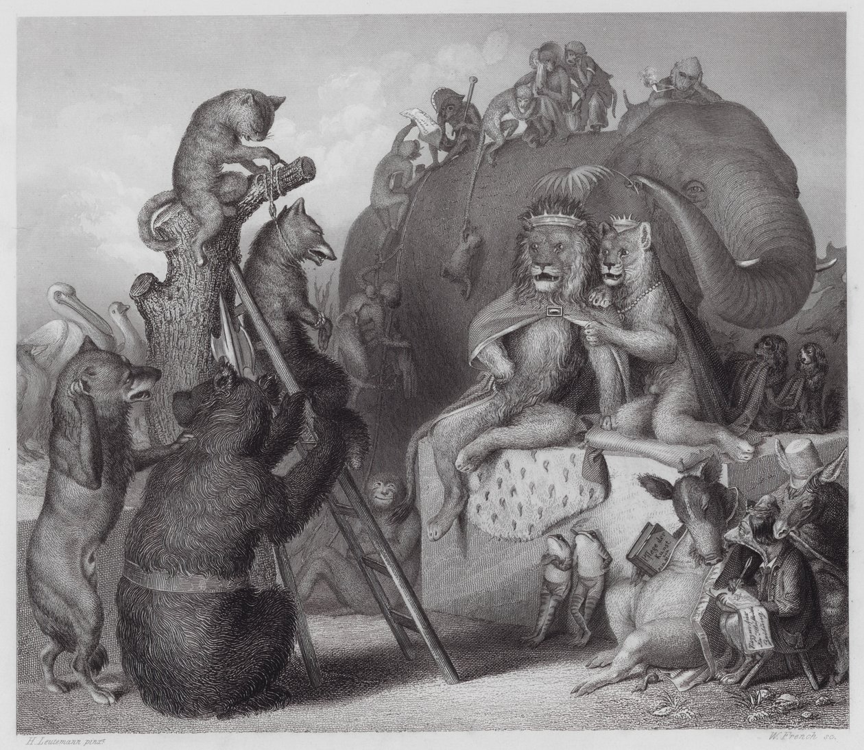Reynard The Fox: Reynard at the Place of Execution by Heinrich Leutemann