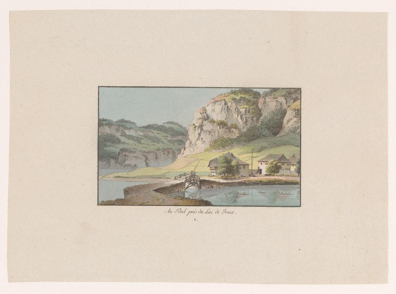 View of Le Pont near Lac de Joux (Views of Switzerland) by Heinrich Rieter