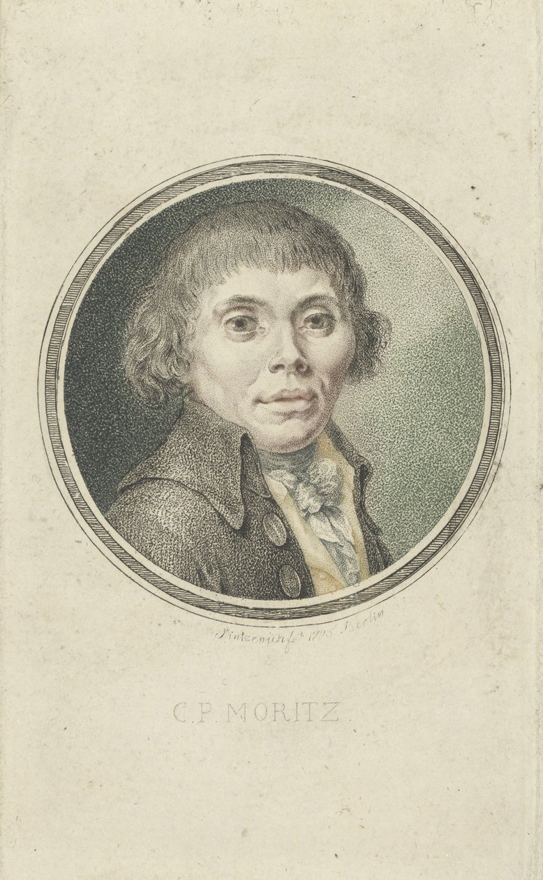 Portrait of Karl Philipp Moritz by Heinrich Sintzenich