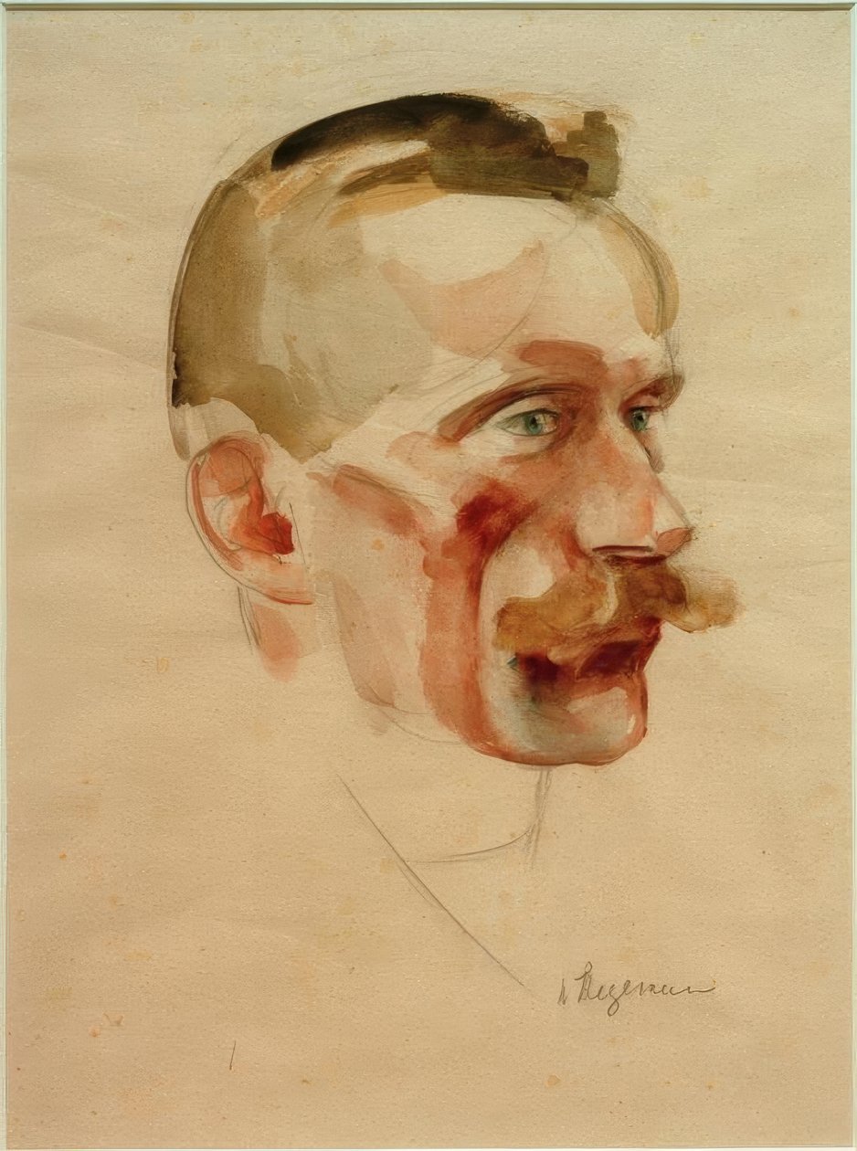 Portrait of Wilhelm Werner, circa 1926 by Heinrich Stegemann