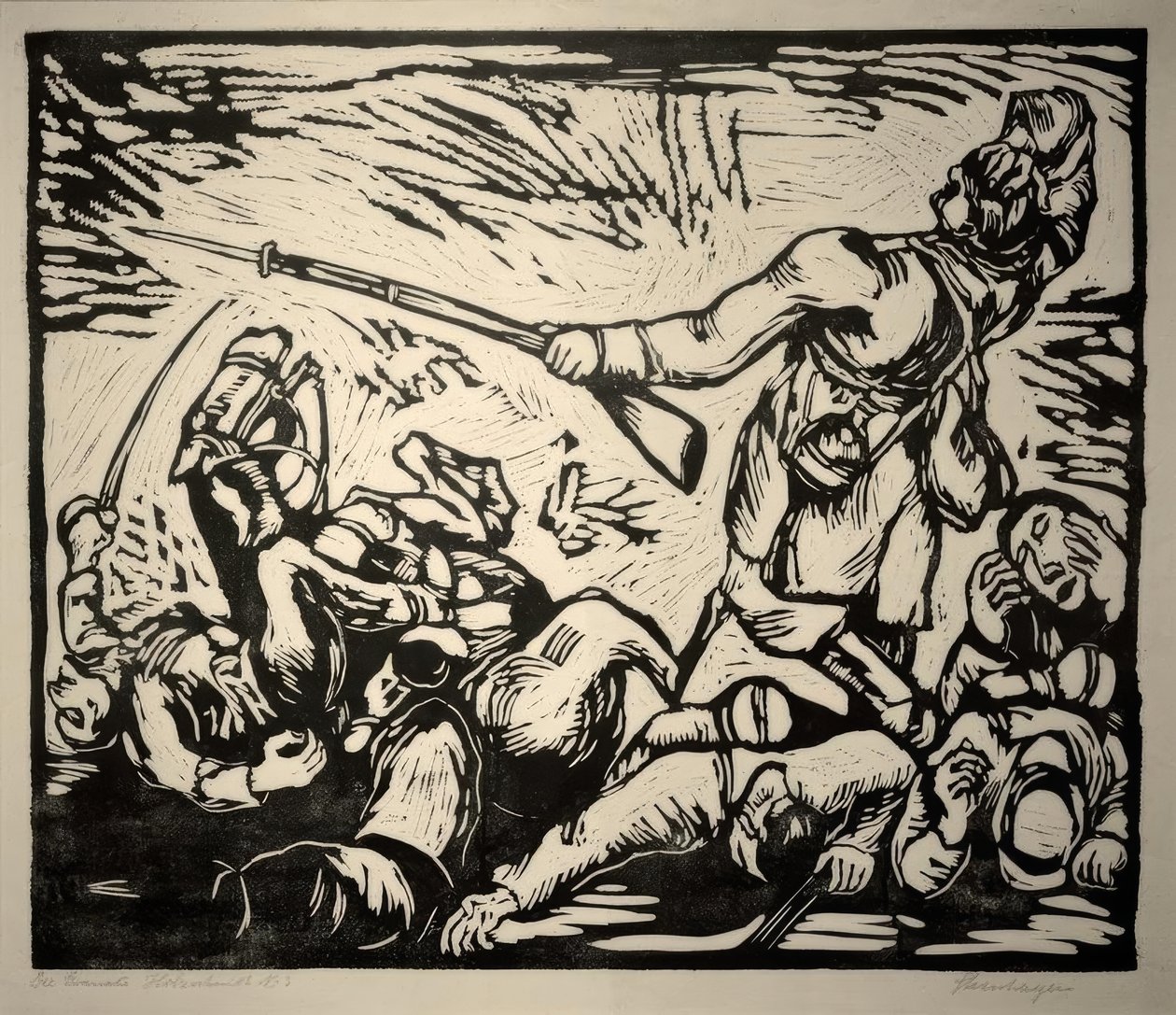 War Scene by Heinrich Steinhagen
