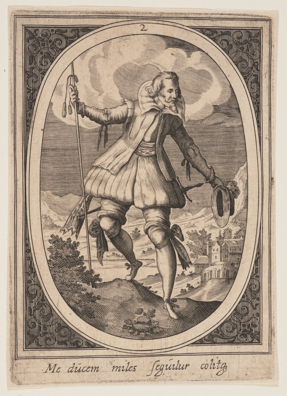 Plate 2 from Military Figures by Heinrich Ulrich