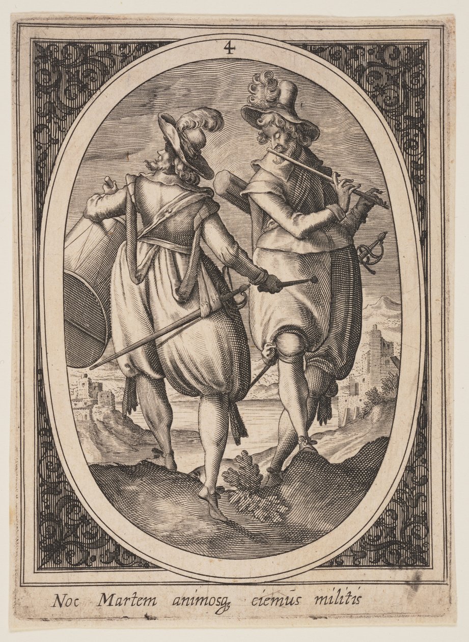 Plate 4 from Military Figures by Heinrich Ulrich