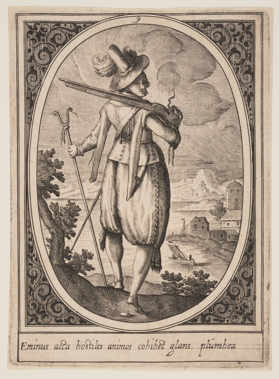 Plate 9 from Military Figures by Heinrich Ulrich