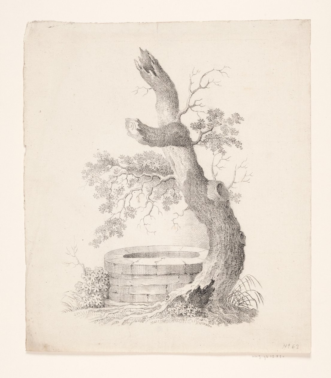 An Old Tree by a Well by Heinrich Wenzler