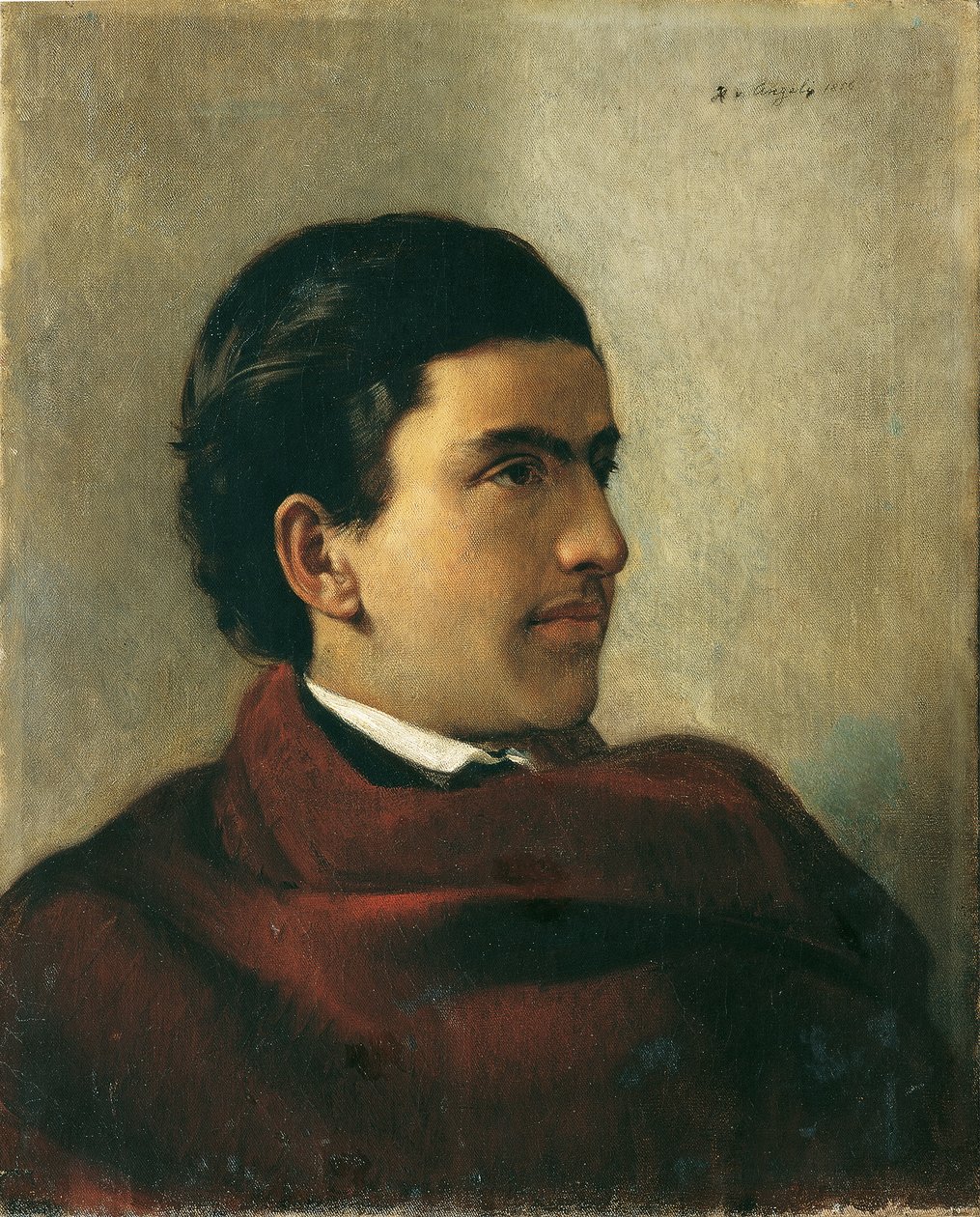 The Austrian Officer Otto Pohl by Heinrich von Angeli