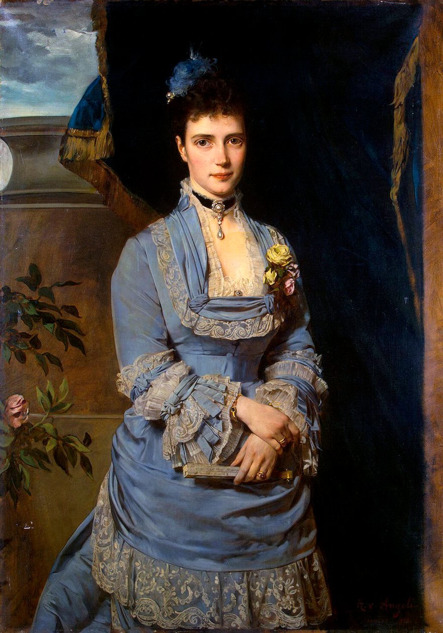Portrait of Grand Duchess Maria Fyodorovna, Princess Dagmar of Denmark by Heinrich von Angeli