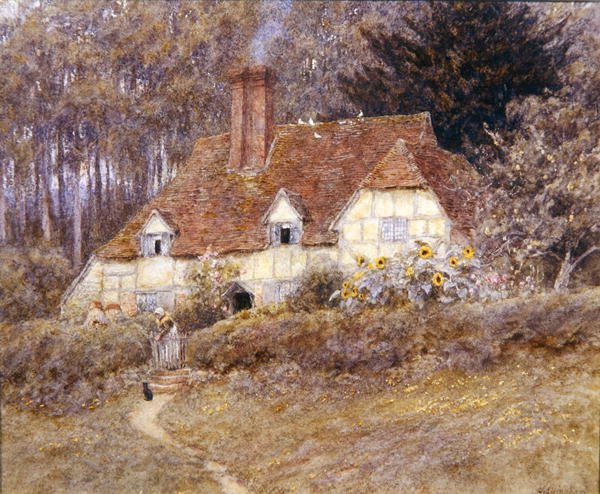 A Surrey Cottage by Helen Allingham